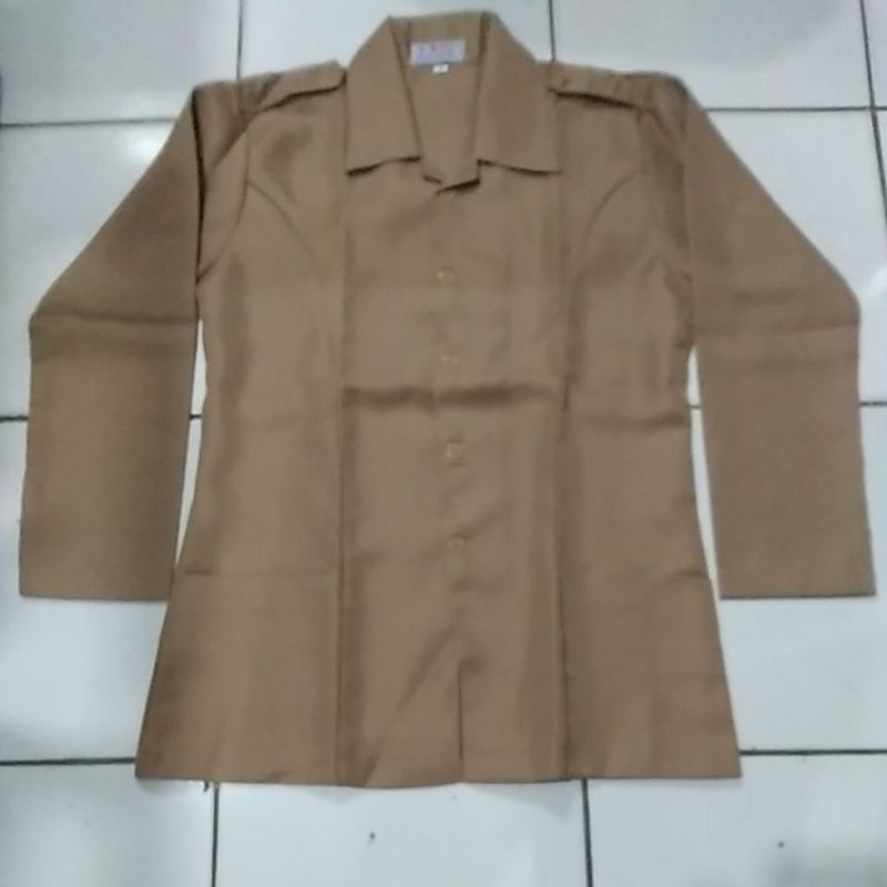BAJU PRAMUKA PEMBINA PENEGAK PUTRI LENGAN PANJANG BAHAN BAJU PRAMUKA PEMBINA PENEGAK PUTRI LENGAN PANJANG BAHAN