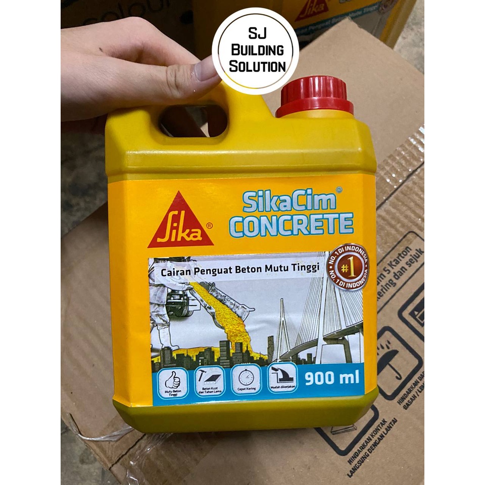 Jual Sika Cim Concrete Additive 900ml Pengeras Beton Obat Cor Sika Cim ...