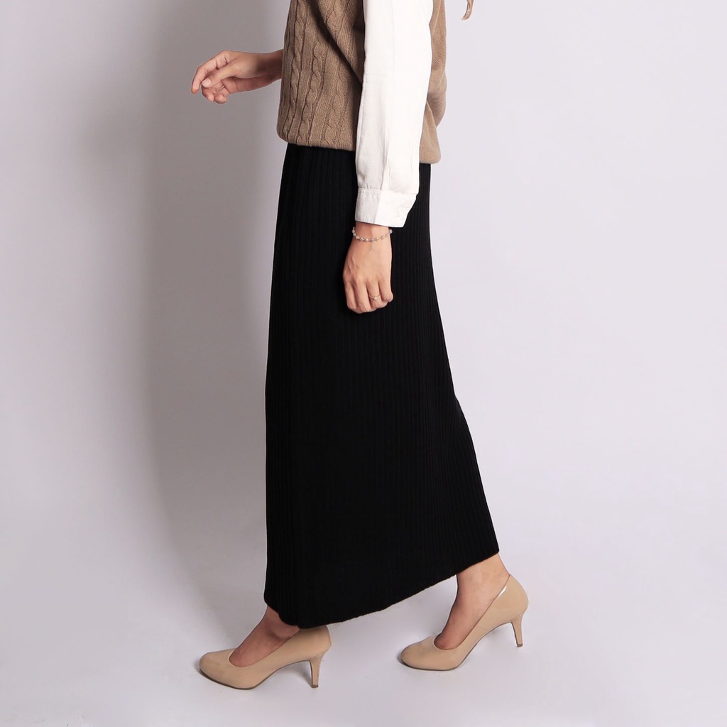 Ahlami- Kala Skirt Rok Rajut Premium Rok Span Knit Tebal Rok Rajut Span Rok Span Premium Rok Kerja Rok Formal Premium-6