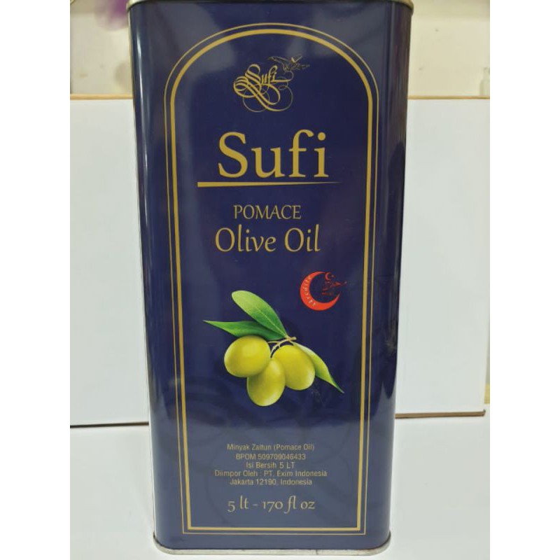 SUFI EXTRA VIRGIN OLIVE OIL 5ltr MINYAK ZAITUN EVOO ORGANIC