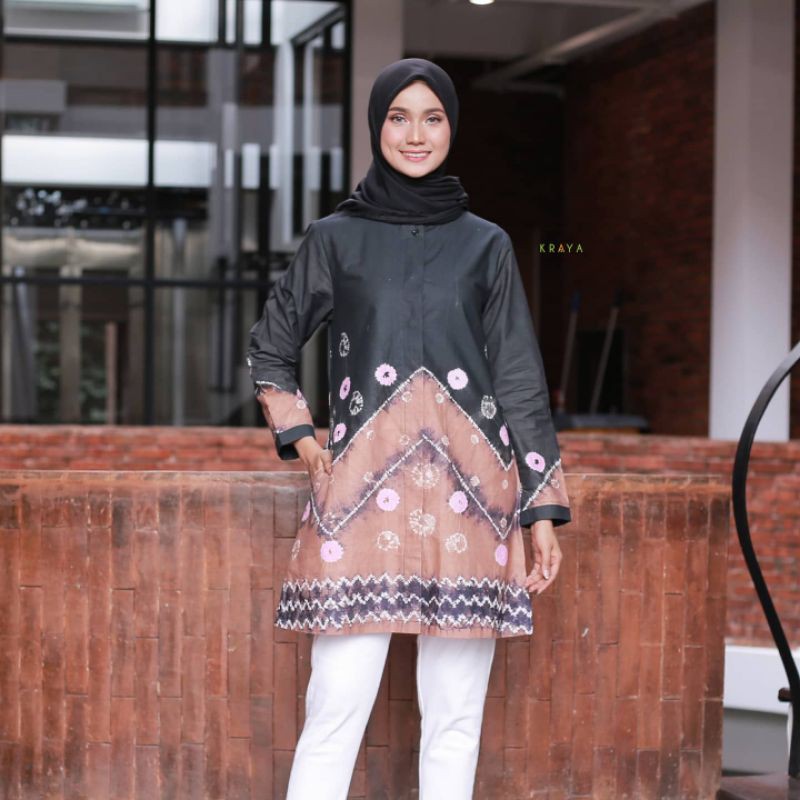 Alesha Tunik  Stone Tunik Sasirangan  Batik Sasirangan  Busui 