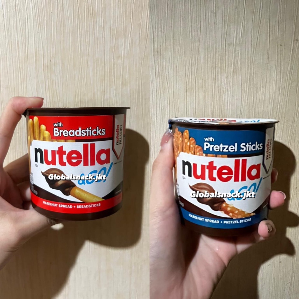 

NUTELLA & GO WITH BREADSTICKS / WITH PRETZEL STICKS- NUTELLA GO HAZELNUT NYAM NYAM BISKUIT