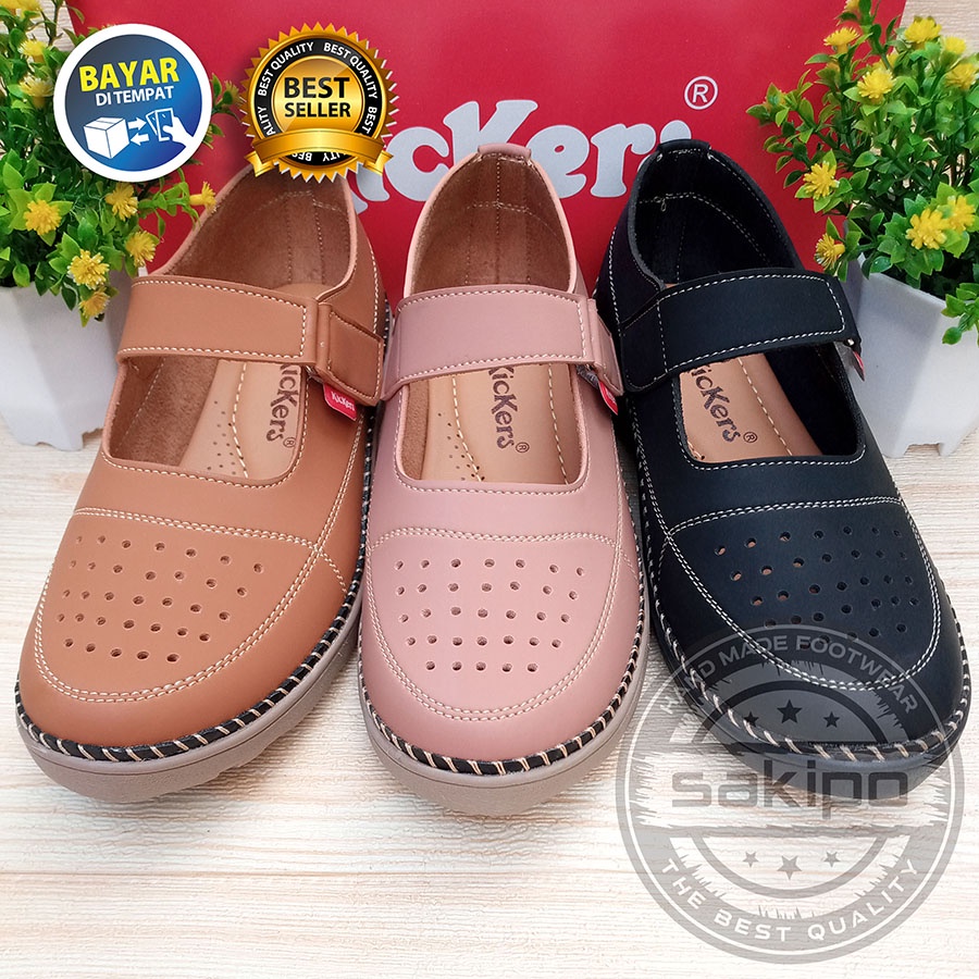 PROMO 12.12 BIRTHDAY SALE FLATSHOES WANITA DEWASA REMAJA LED KICKERS FULL HITAM KESET DI LANTAI TRENDI NYAMAN DIPAKAI TERMURAH TERBARU / SAKIPO