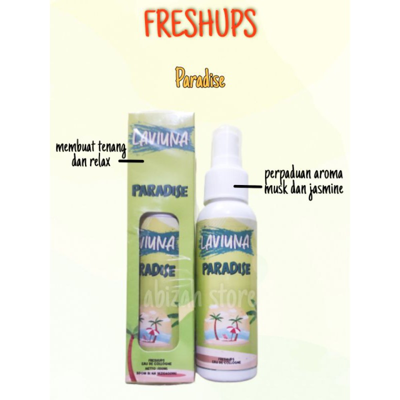 FRESHCHUBS FRESHUPS PARADISE PARFUM BAJU ANTIBAKTERIAL BPOM
