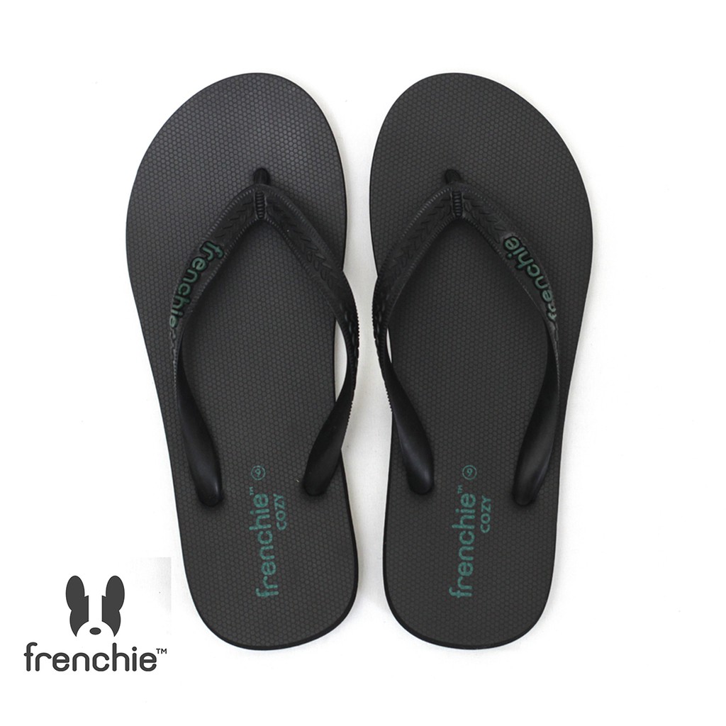 Frenchie Sandal  Jepit  Pria  Onyx Cozy Black Black Green 