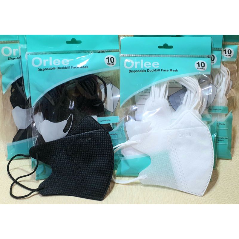 ( 1 PACK ISI 10 PCS ) MASKER DUCKBILL MERK ORLEE MIRIP SENSI