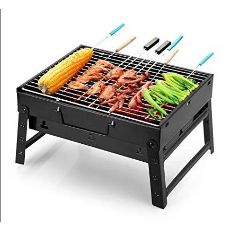 Barbeque Grill Alat Pemanggang Lipat Serbaguna Panggangan Steak Portable - Panggangan Portable Sate