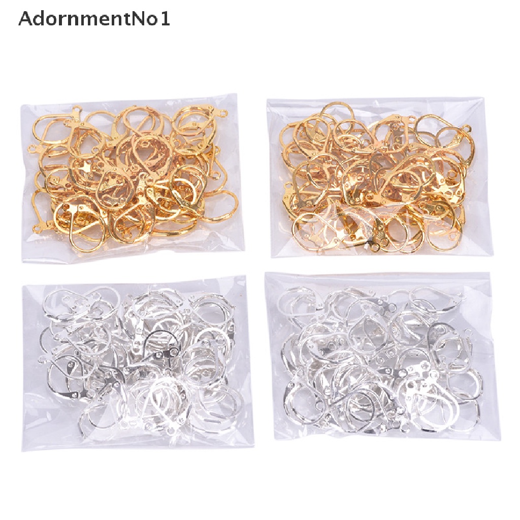 (AdornmentNo1) 50 / 100PCS / Set Kait Lobster Gaya Perancis Untuk Membuat Perhiasan Anting DIY