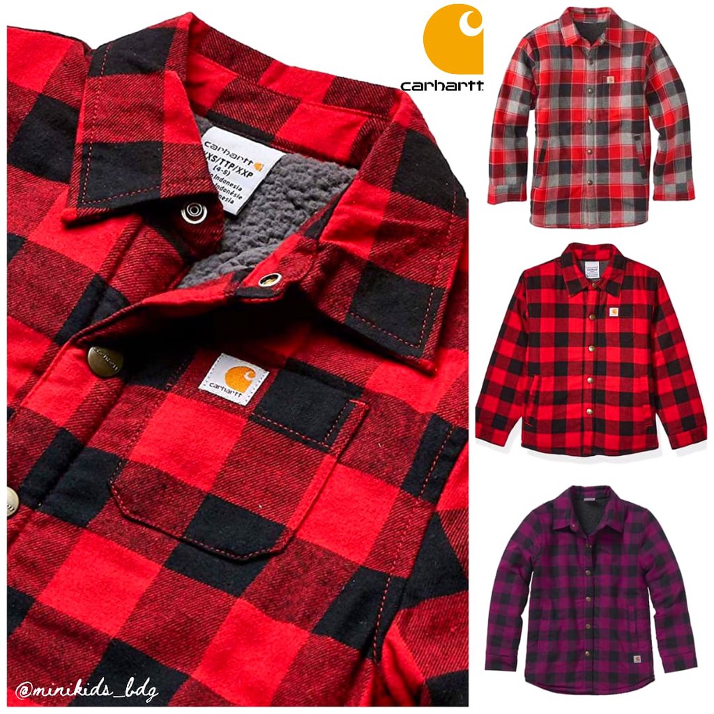 CARHARTT FLANNEL SHIRT JACKET / JAKET EKSPOR / JAKET COWO / JAKET UNISEX / JAKET HANGAT / CARHARTT