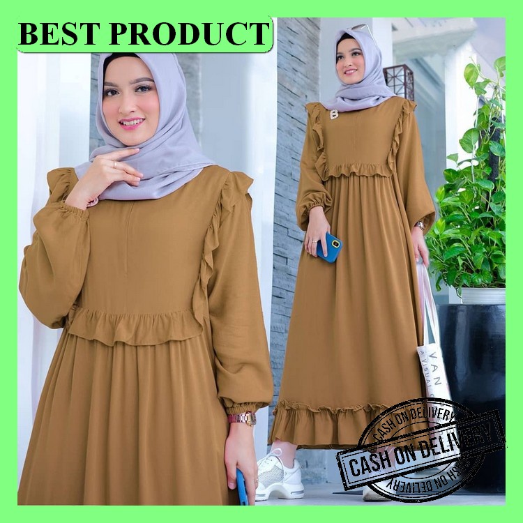 Baju Gamis Terbaru 2022 Bsju Gamis Termurah Bju Gmis Dres Korea Long Dress Korea Pakaian Muslim Rema