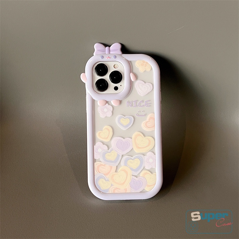 Soft Case TPU Motif Kartun Monster 3D Untuk IPhone XR 11 13 12 14 Pro MAX X XS MAX 6 6S 7 8 14 Plus SE