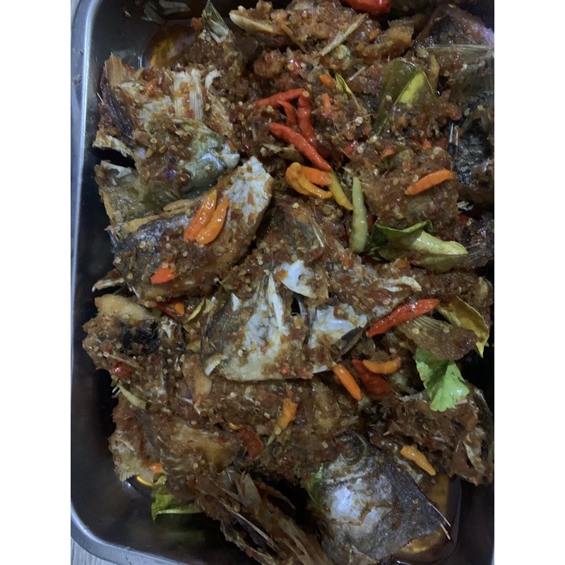 

Ikan asin Rica_Rica ala manado