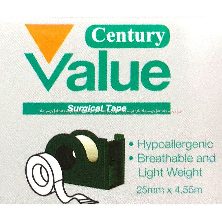 Century Value Surgical Tape Hypoallergenic 25mm x 4m Plester Bedah