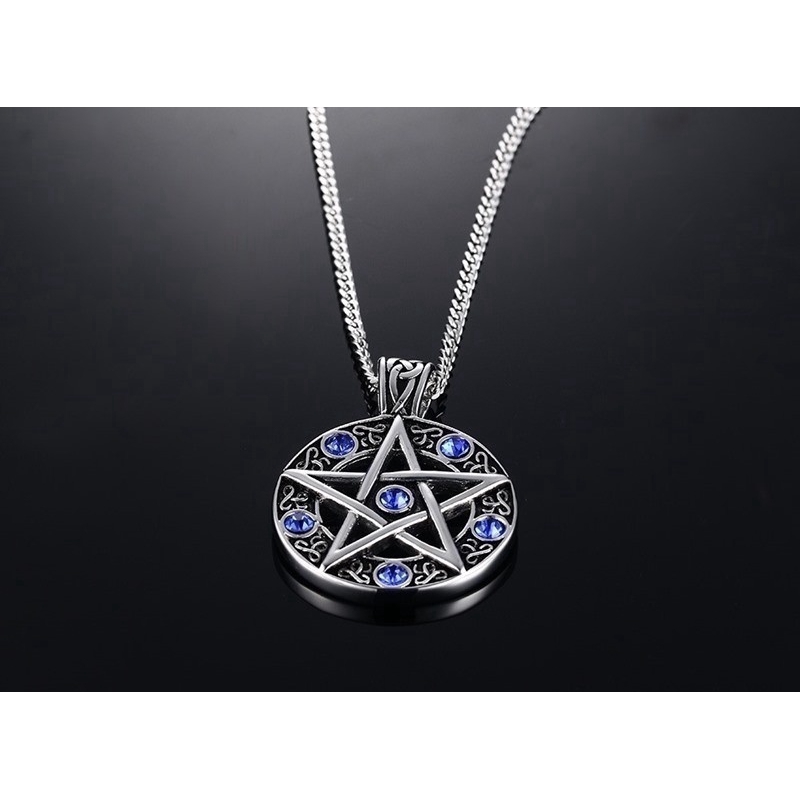 Fashion Vintage Style Jewelry Pentagram Pendant Necklace for Men Women