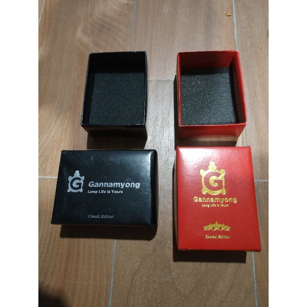 box kardus ganamyong kotak tambahan packing gelang kalung special merah classic hitam