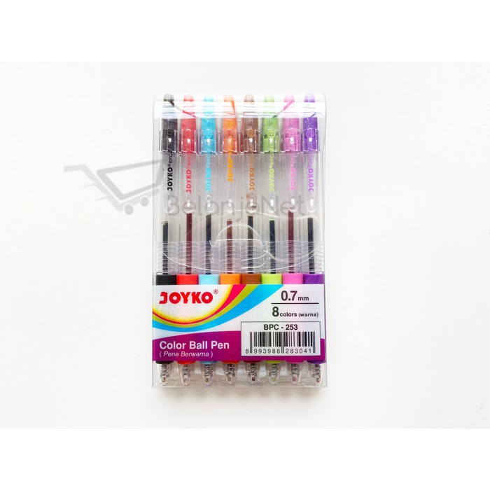 

Pen | Pulpen Warna Joyko Set 8 warna | 8 colors BPC-253