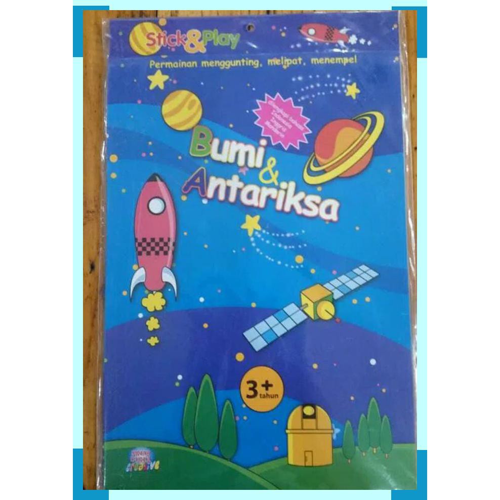 Stick &amp- Play Bumi dan Antariksa Mainan Edukasi Anak Buku Anak