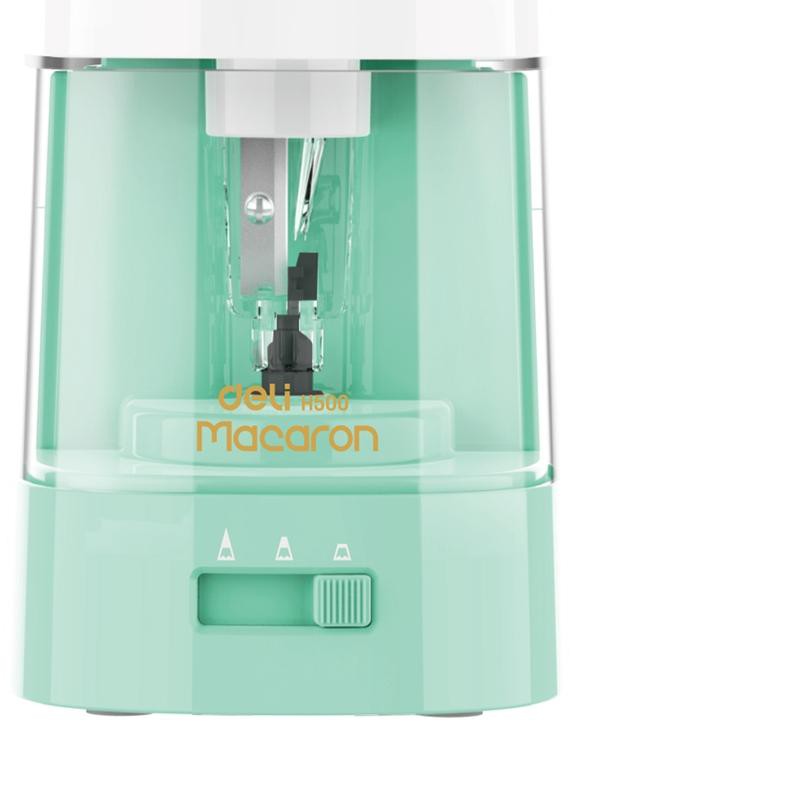 

℮ Deli Electric Pencil Sharpener Rautan Pensil Listrik Macaroon EH500 ❁