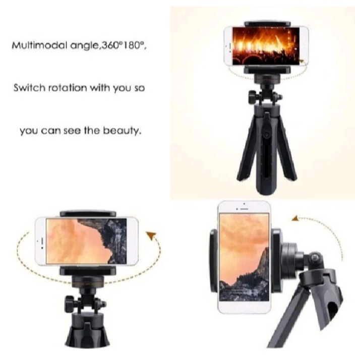 Tripod Mini Support HD-30 Phone Holder Folding Mini Stand Hp Selfie Bracket - Tripod Mini Suport with Smarthphone Holder