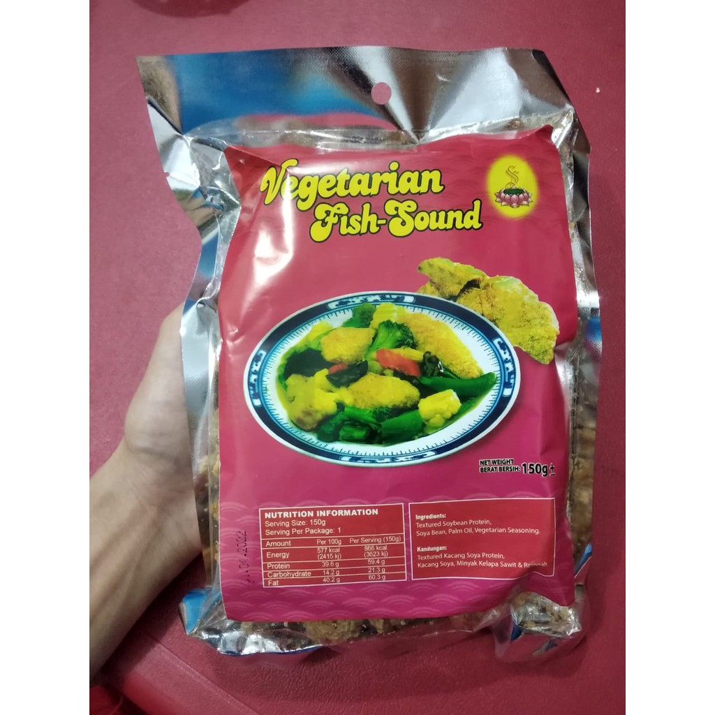 

Hipiaw vegan kulit tahu vegetarian vegan fish sound 150gr