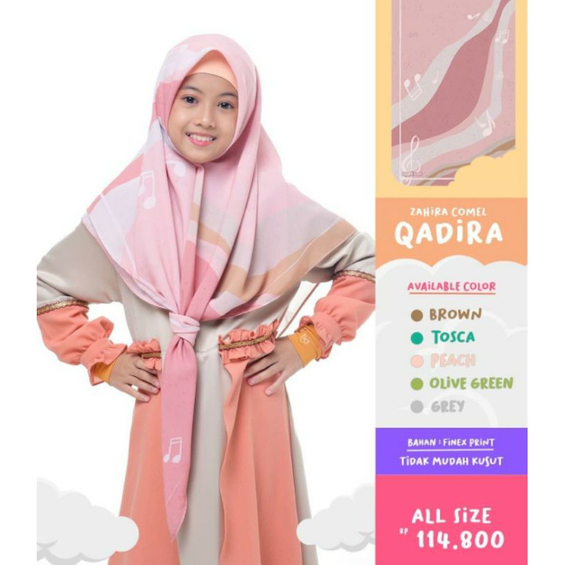 kerudung segi empat bani batuta zahira comel qadira