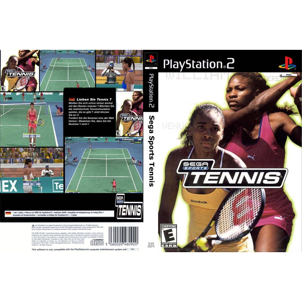 Kaset Ps2 Game sega sport tenis