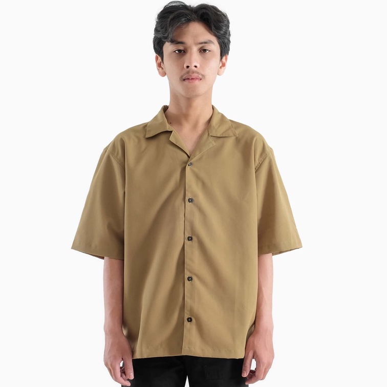 Overweld - Kemeja Oversize Khaki | Oversize Casual Shirt