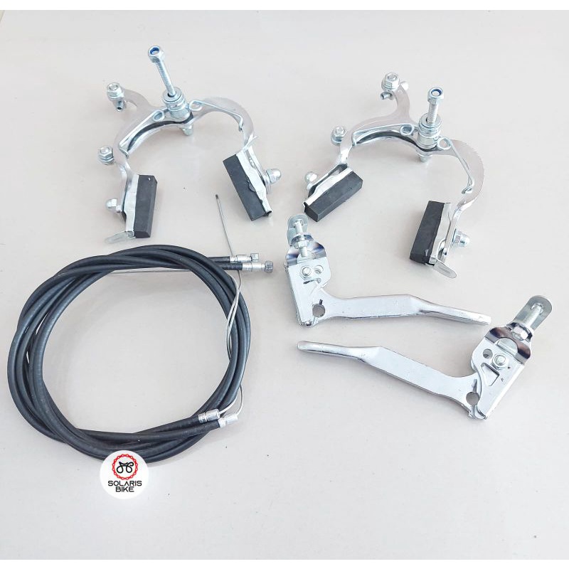 Rem Sepeda Komplit Full Set Jengki Onthel Jadul / Caliper U Break Brake Sepeda