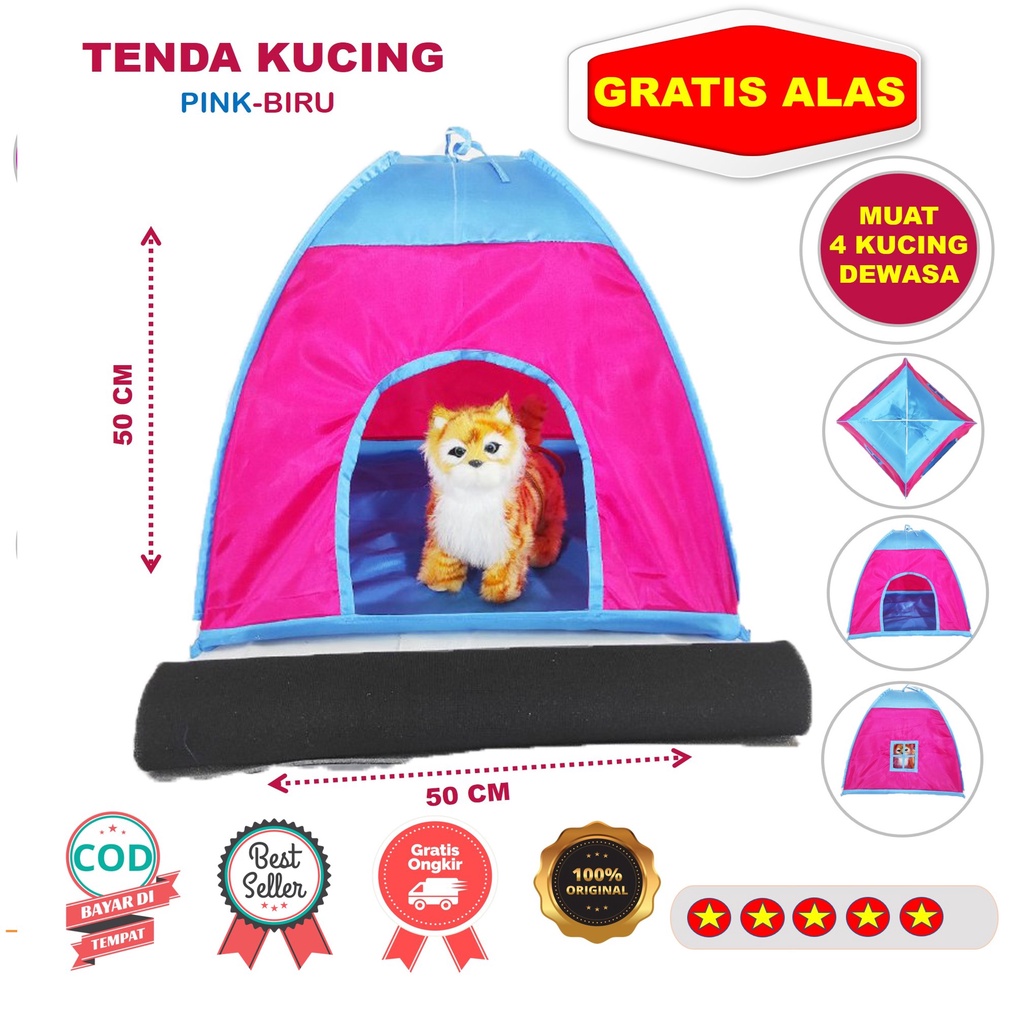 Pet Tent Kucing Anjing Tenda Hewan Lucu FREE ALAS