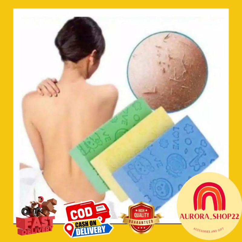 [COD] Sponge Mandi Daki / Spons Mandi Pengangkat Daki / Spin Mandi Busa Mandi ukuran Besar