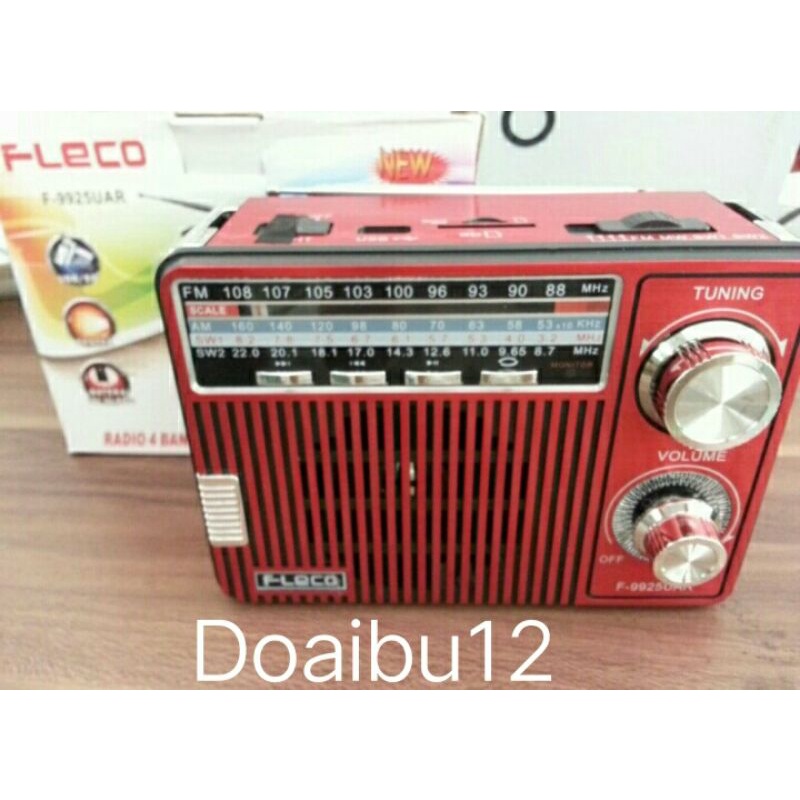 Cod//Bayar Ditempat Radio Fleco F-9925BT//Radio Bluetooth USB Memory