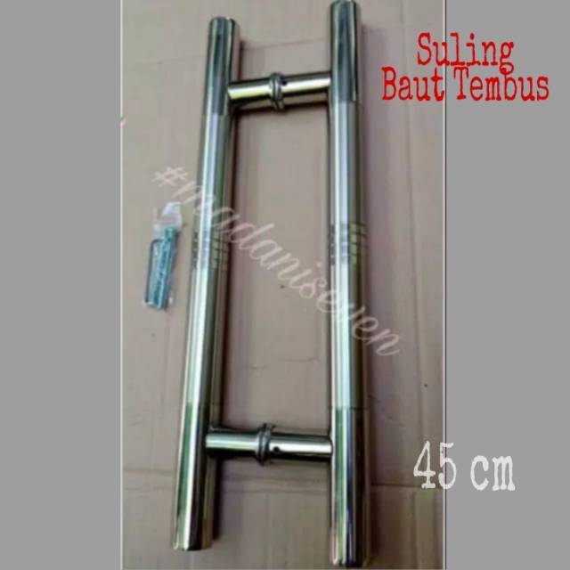 Handle Pintu Rumah / Tarikan Gagang Pintu Stainless  Tembus 35cm/45 cm