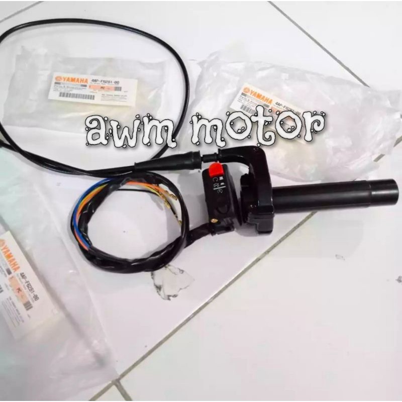 GAS SPONTAN YZ PLUS SAKLAR KANAN DOMINO2 TOMBOL STATER DAN LAMPU UNIVERSAL MOTOR YAMAHA YZ DOMINO