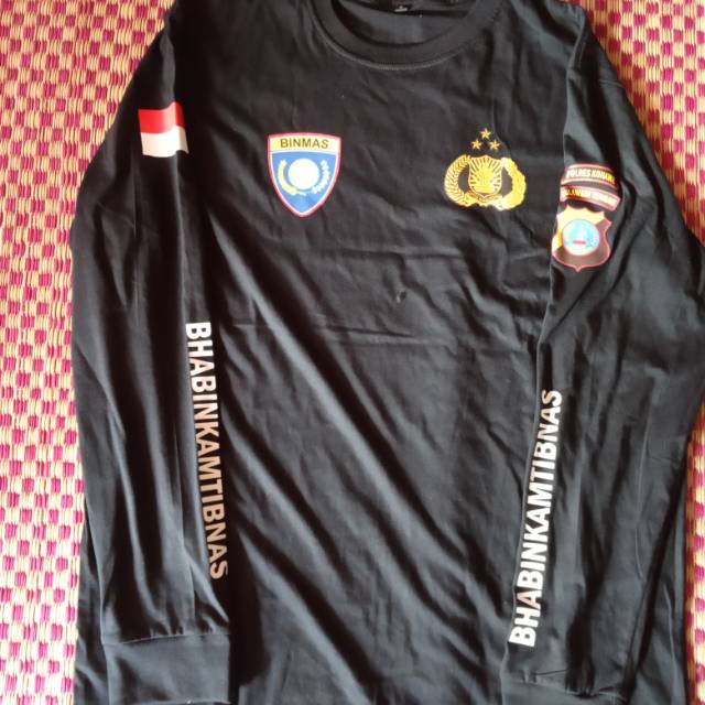 Kaos lengan panjang bhabinkamtibmas/kaos catoon30s