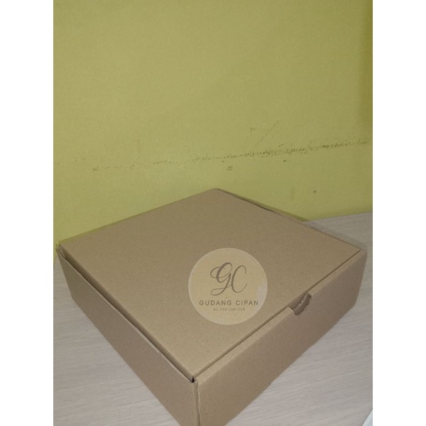 

(Minimal order 5pcs)BOX COKLAT KARDUS PIZZA DIECUT Berbagai ukuran dus hampers dus brownies