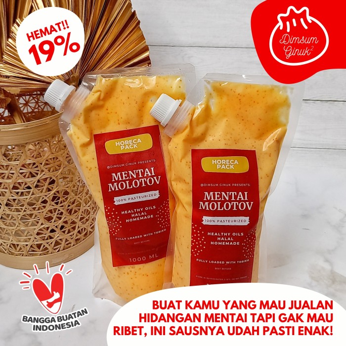 

Ready- Saos Saus Mentai Halal Sauce Mentaiko U Mentai Rice Cake Dimsum Ginuk
