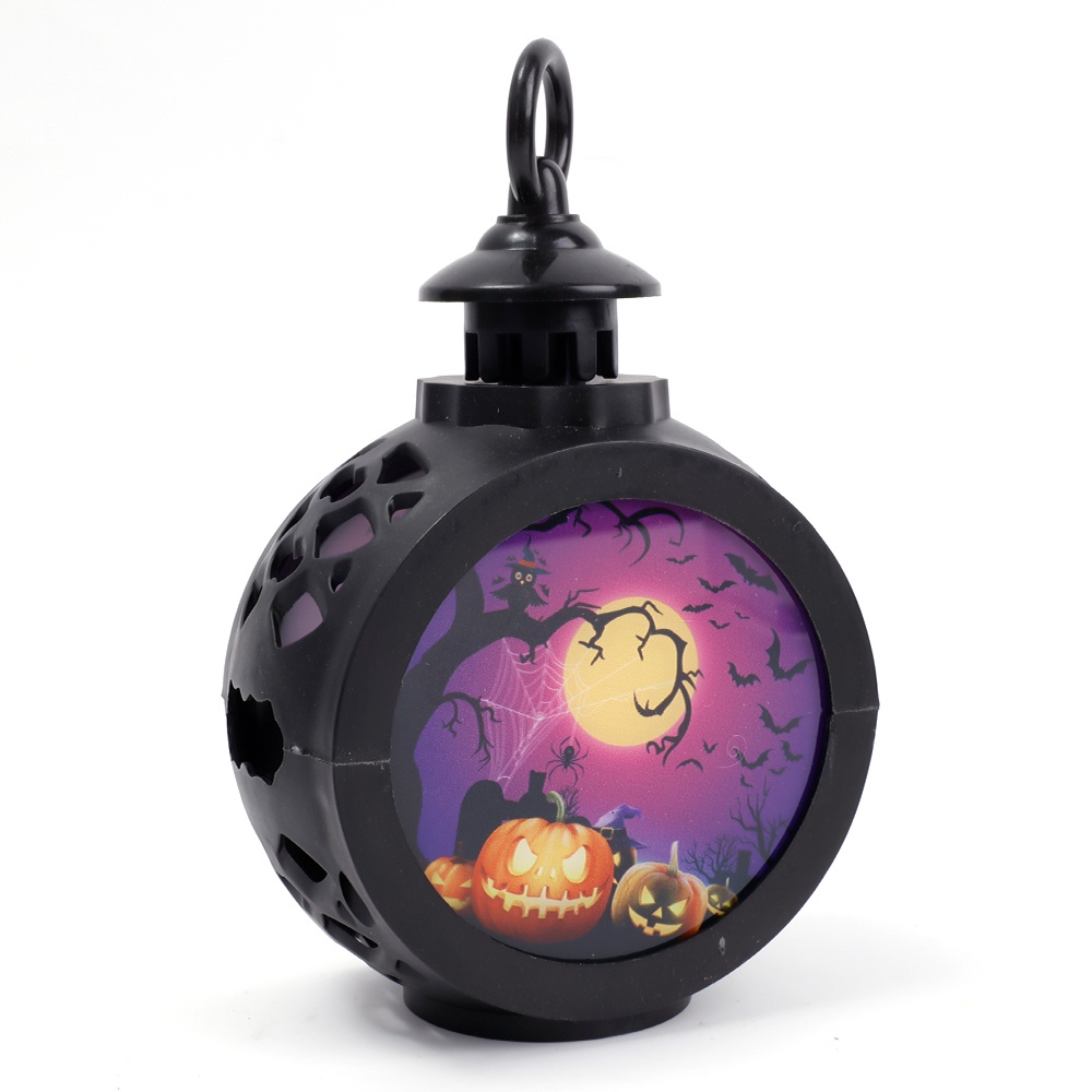 Lampu Malam LED Portable Bentuk Labu Halloween Untuk Dekorasi Rumah