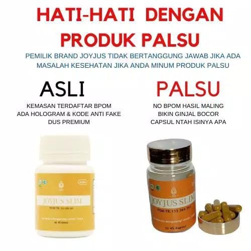 NEW JOYJUS Slim 45 Kapsul Capsule Suplemen diet pelangsing BPOM