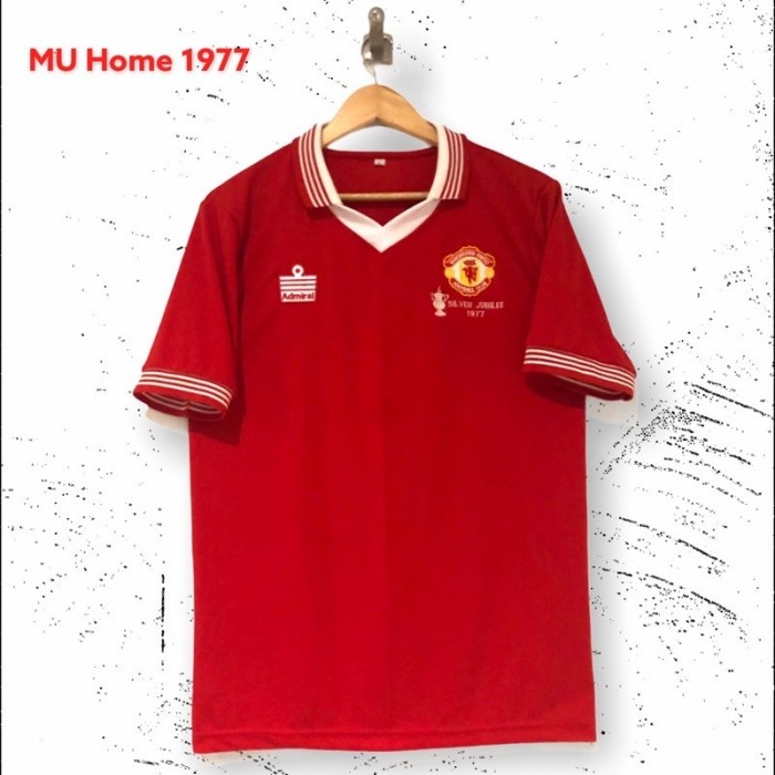 Jersey Bola Retro Muu United Admiral Silver Jubilee
