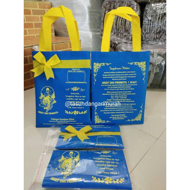 Undangan khitan unik spunbond