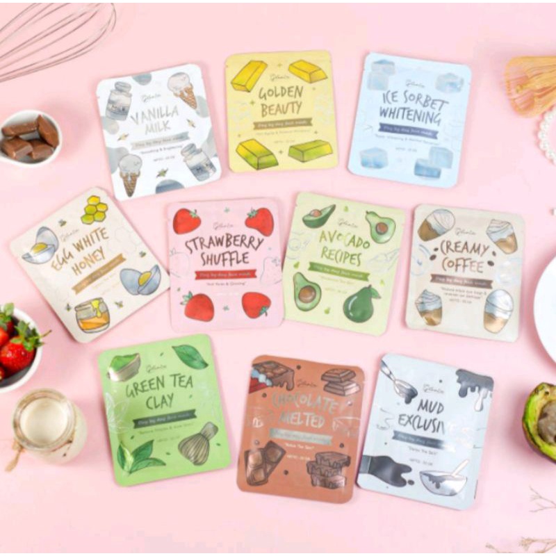 (DISTRIBUTOR RESMI) 100%ORIGINAL MASKER LEA GLORIA BELI 3+ FREE GIFT BPOM 20G