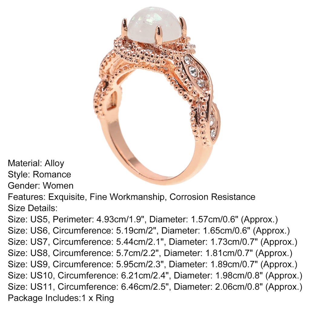 Hu Hu Hu Hu Hu Alat Bantu Pasang Kacamata♡ Cincin Pernikahan Gaya Vintage Aksen Berlian Imitasi Untuk Hadiah Ulang Tahun