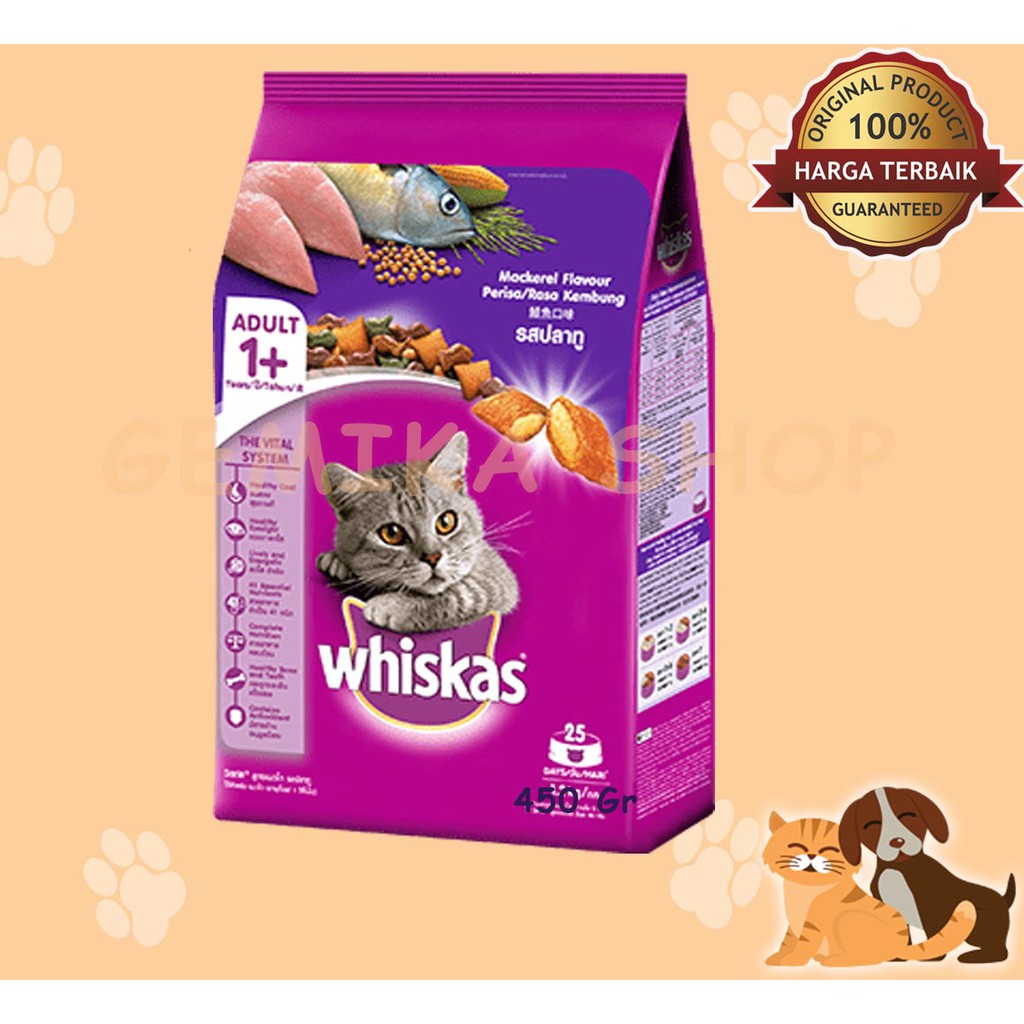 WHISKAS ADULT 480GR | MAKANAN KUCING | CAT FOOD