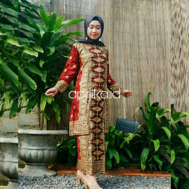 set songket couple keluarga