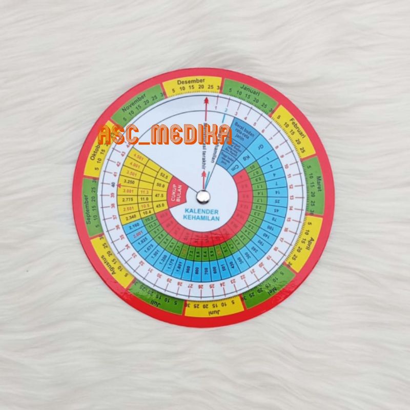 

Kalender Kehamilan / Kalender Hamil / Lingset / Alat ukur Usia Kehamilan dan Janin