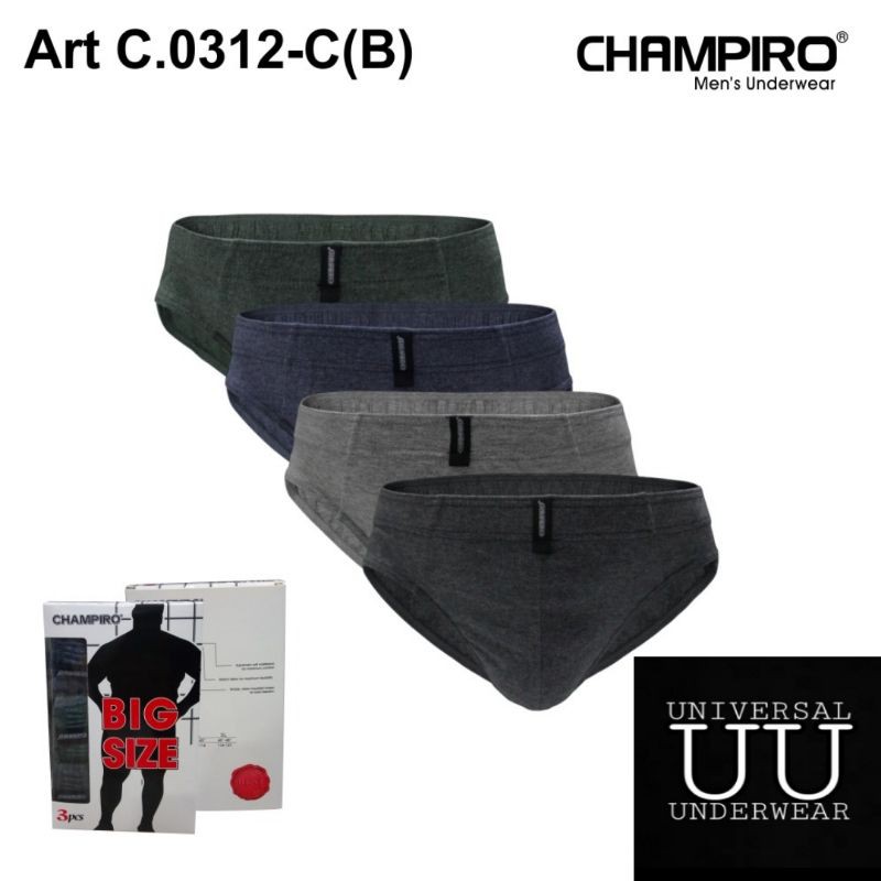 Sempak Laki Laki Dewasa Celana Dalam Pria Champiro Kode C.0312-B Terlaris By Universal Underwear