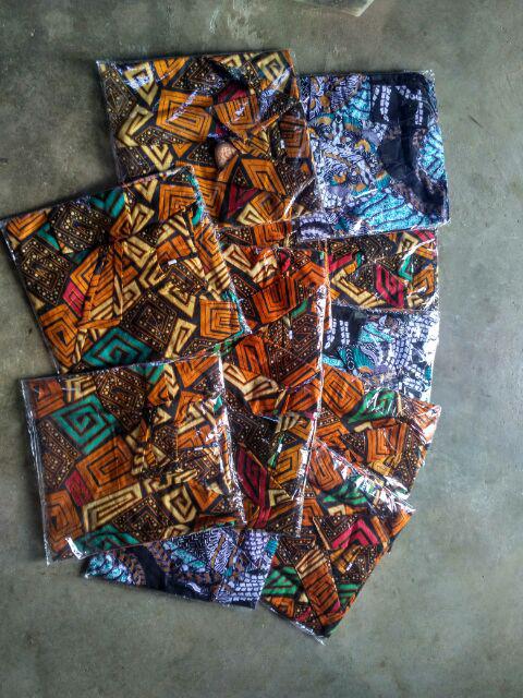 Size M L Xl Xxl Xxxl Bswart Batik Hrb026 Kenongo Hem Pendek Padi Pekalongan M L Xl Batik Pria Murahl