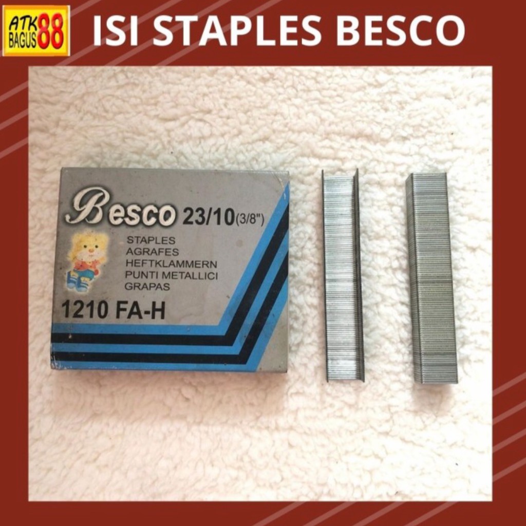 REFIL ISI STAPLES NO 1210 - ISI STAPLES BESAR BESCO harga/1pcs