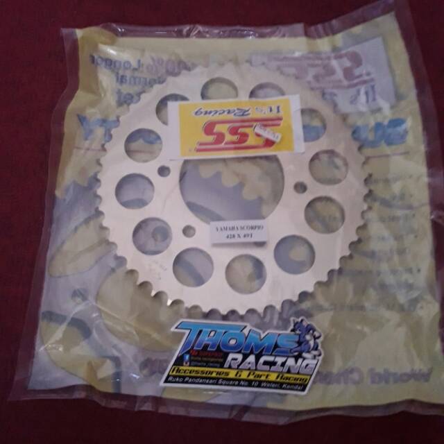 Gear sss scorpio vixion r15 xabre 46-50T 428
