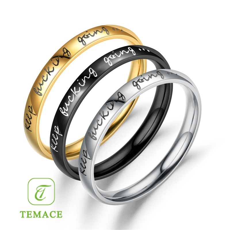 Cincin Couple Titanium ANTI KARAT SELAMANYA DA CT115 (SATUAN)